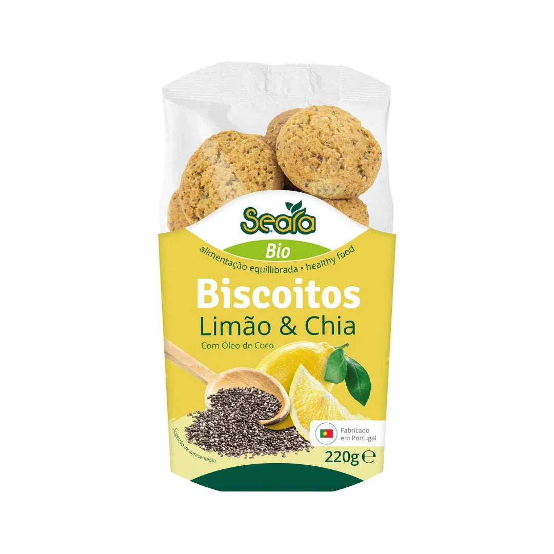 Biscoitos Limão e Chia - BIO