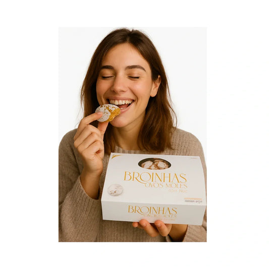 Broinhas de Ovos Moles com Noz — Doce Tradicional Português Gourmet