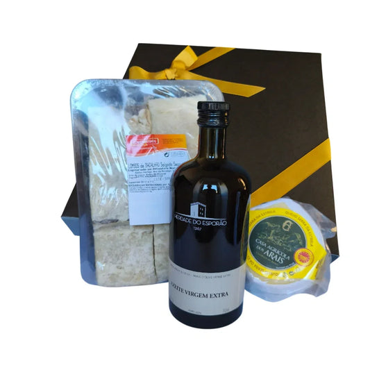 Cabaz Gourmet 2 - Lombos de Bacalhau e Queijo da Serra DOP | Oferta Gourmet Única