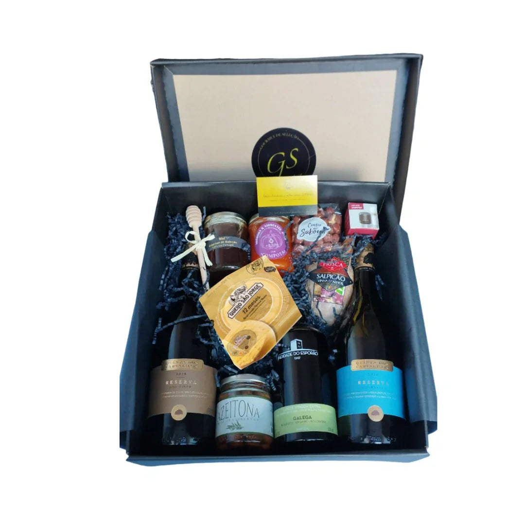 KitGS29A: Quinta dos Carvalhais, Azeite Esporão, Queijo S Jorge & Mais - Gourmet de Seleção