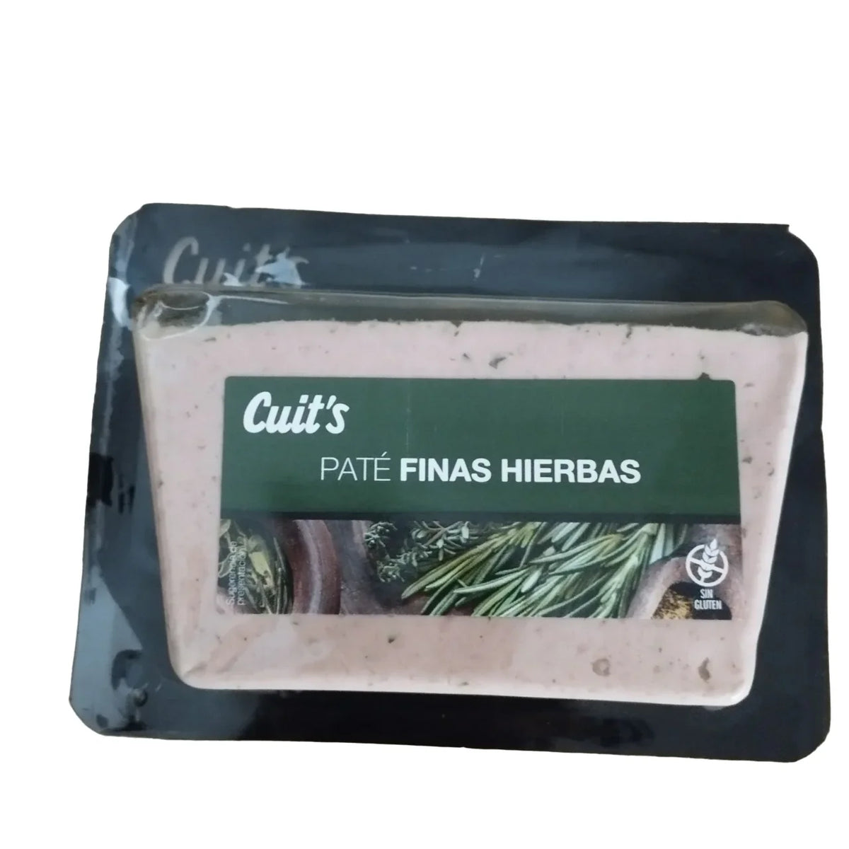 Cuit's Paté Finas Hierbas, gluten-free gourmet spread with fine herbs, perfect for gourmet gift baskets.