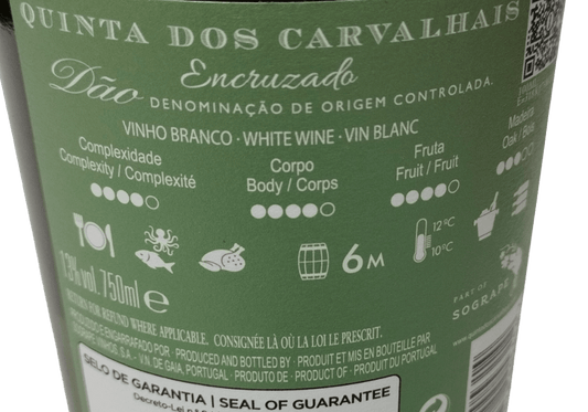 Vinho Branco Quinta dos Carvalhais ENCRUZADO - DÃO - Gourmet de Seleção