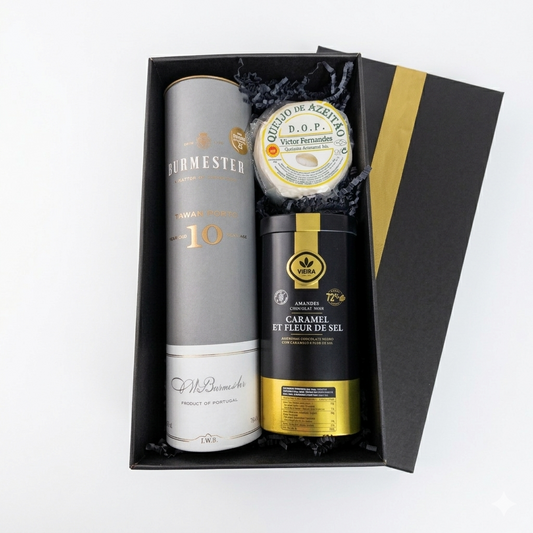 Presente de Páscoa Gourmet com Vinho do Porto e Queijo Azeitão DOP