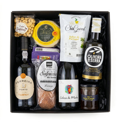 Cabaz Gourmet: Vinho do Porto, Queijo e Sabores Portugueses