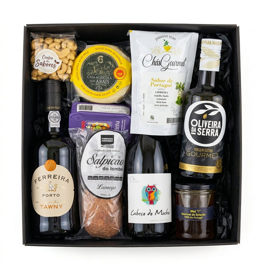 Cabaz Gourmet: Vinho do Porto, Queijo e Sabores Portugueses