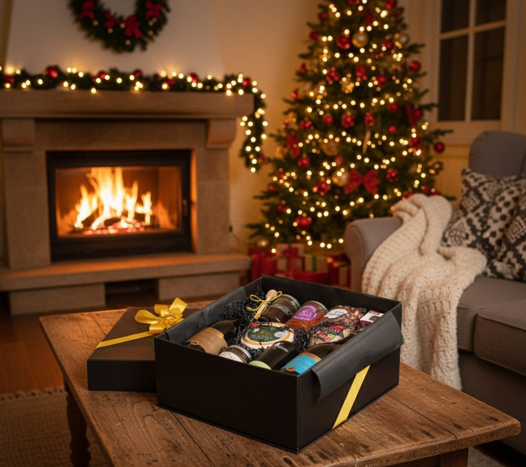 Cabaz Gourmet 3 - Quinta dos Carvalhais com Azeite, Queijo Serra e Enchidos