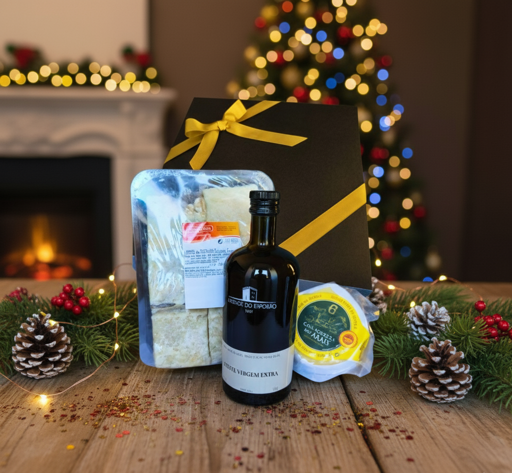 Cabaz Gourmet 2 - Lombos de Bacalhau e Queijo da Serra DOP | Oferta Gourmet Única