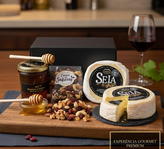 Presente 1 - Gourmet com Mel, Frutos Secos e Queijo de Ovelha — Sabor Autêntico