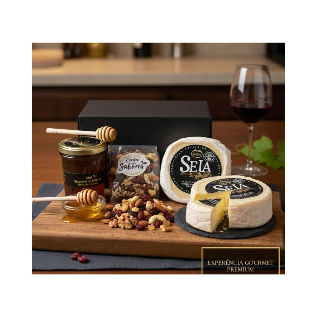 Presente 1 - Gourmet com Mel, Frutos Secos e Queijo de Ovelha — Sabor Autêntico