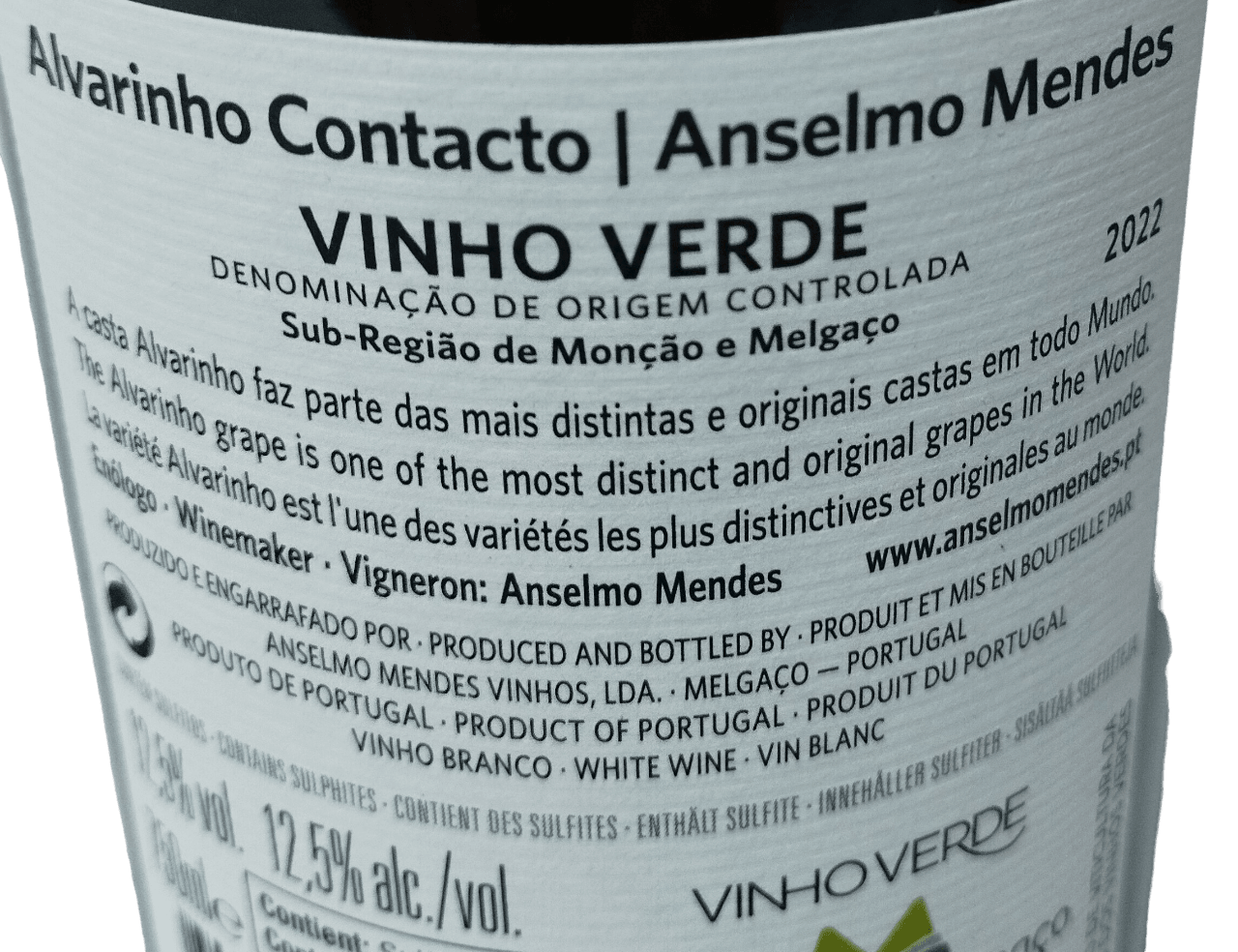 Vinho Branco Anselmo Mendes CONTACTO - VERDE - Gourmet de Seleção