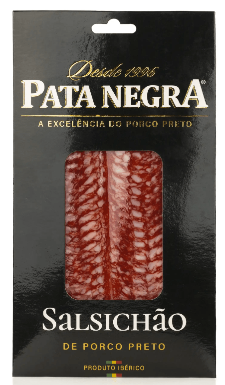 Salsichão fatiado de porco preto - Pata Negra - Gourmet de Seleção