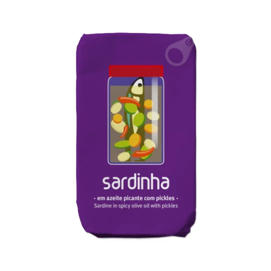 Sardinha em Azeite Picante com Pickles