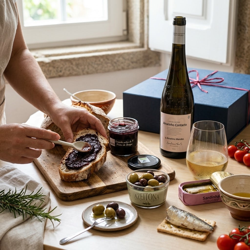 Utilizacao-caixa_presente_alvarinho-compota-azeitonas-sardinha