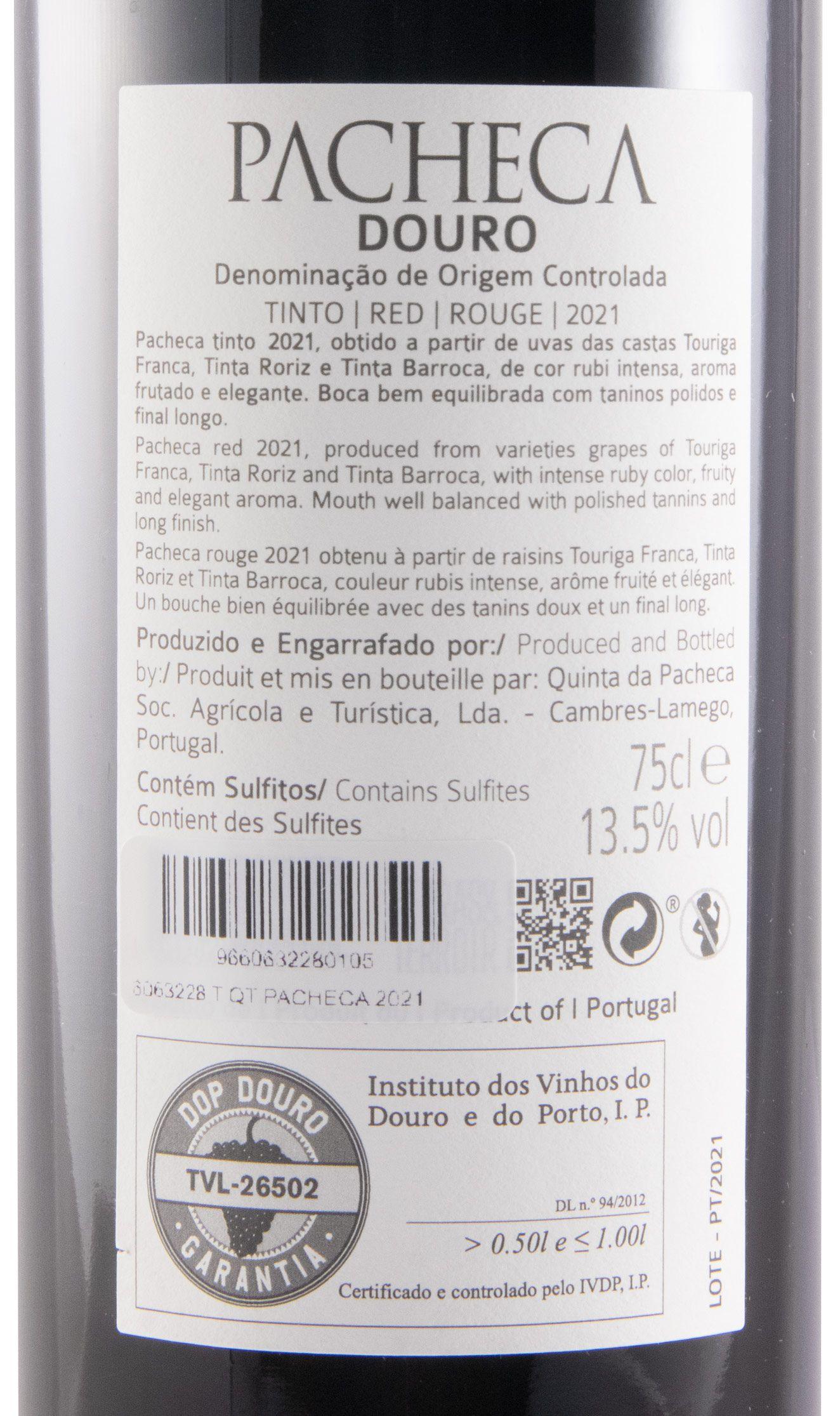 Vinho Tinto Pacheca - DOURO - Gourmet de Seleção