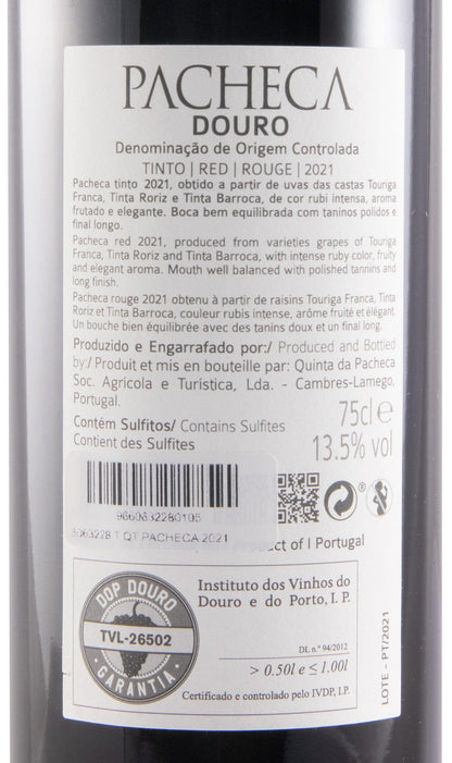 Vinho Tinto Pacheca - DOURO - Gourmet de Seleção