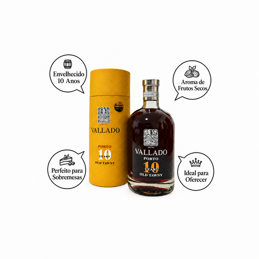 Vino de Oporto Vallado Old Tawny 10 Años