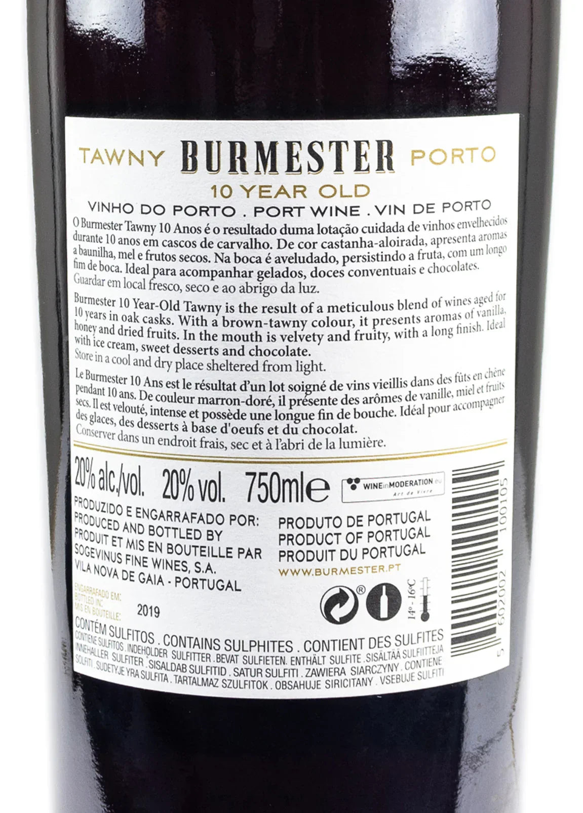 Vinho do Porto Burmester 10 Anos para Degustar com Elegância
