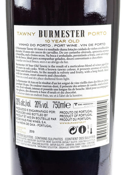 Vinho do Porto Burmester 10 Anos para Degustar com Elegância