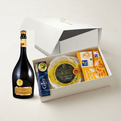 Regalo Premium con Cava y Queso Serra da Estrela