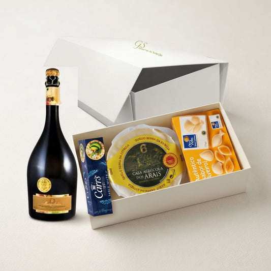 Regalo Premium con Cava y Queso Serra da Estrela