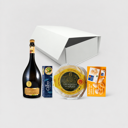 Regalo Premium con Cava y Queso Serra da Estrela