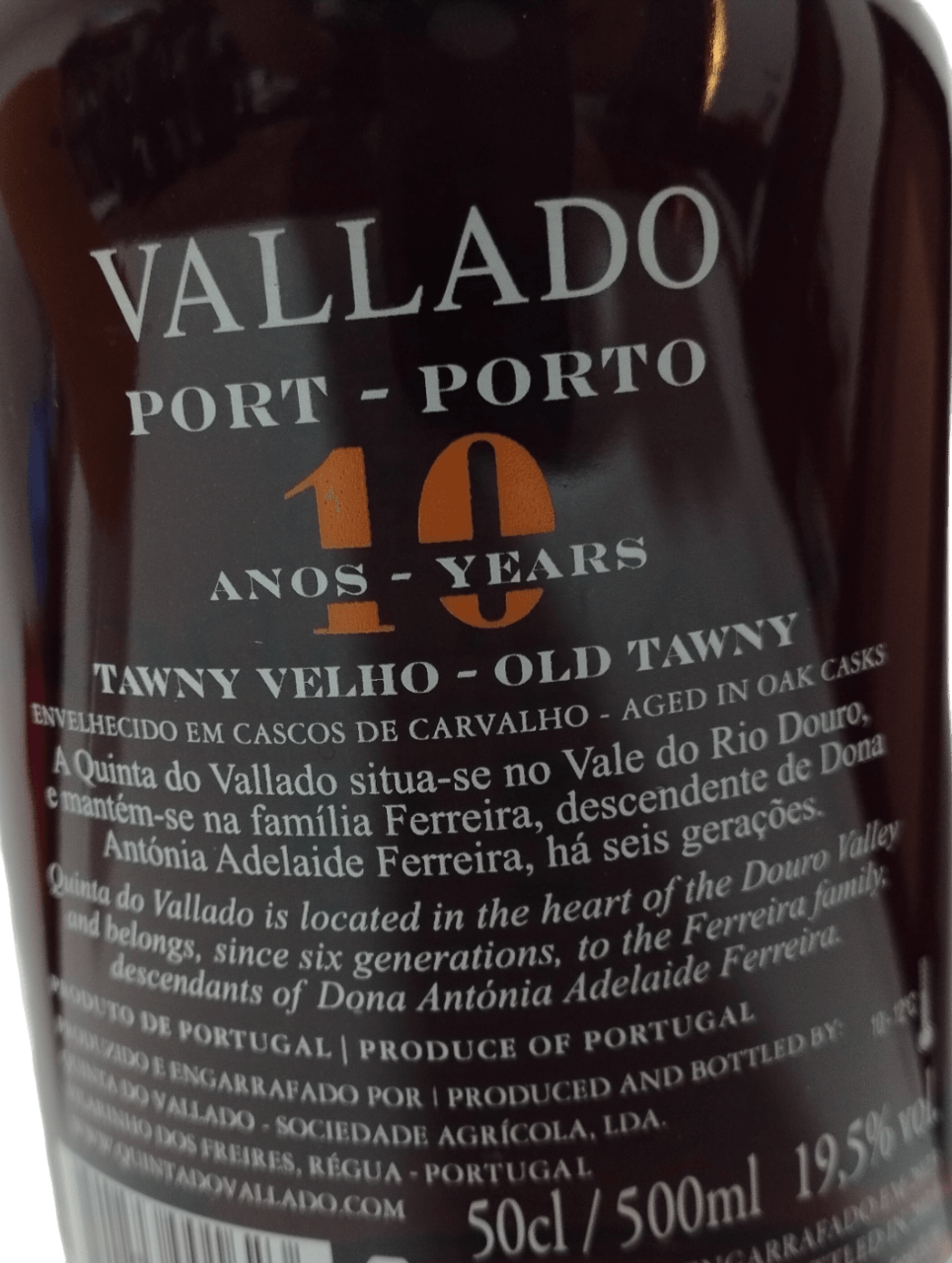 Vinho do Porto Vallado OLD TAWNY - Gourmet de Seleção